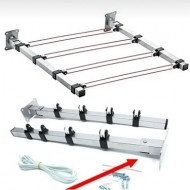 Duvara Monteli Çamaşır Kurutma Askısı Makaralı