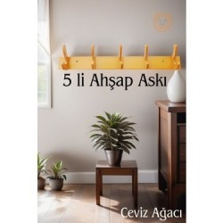 Ahşap 5 Kancalı Duvar Askısı