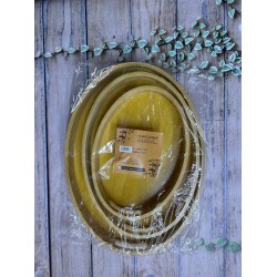 Bambu 3 Lü Oval tepsi YLMZ-3LITPO