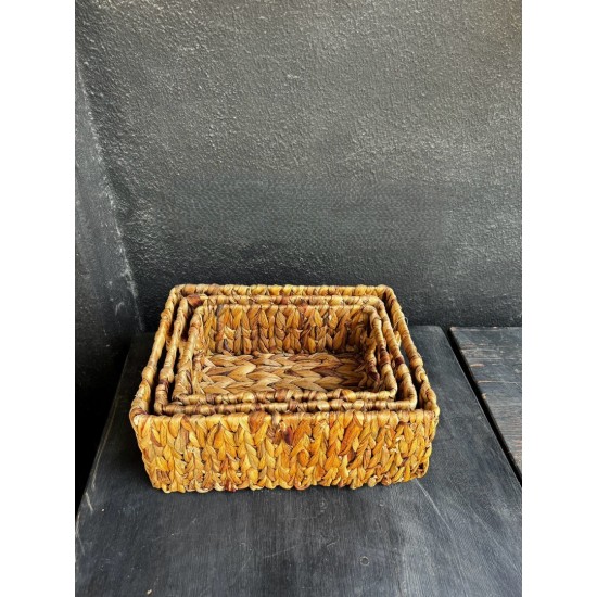 Hasır 3 Lü Sepet YLMZ-30612