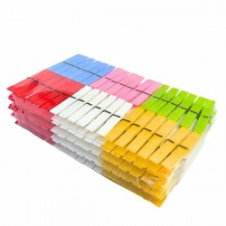 Plastik 144 Lü Gökkuşağı Mandal