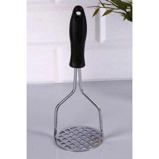Metal Patates Ezici Paslanmaz Plastik Saplı