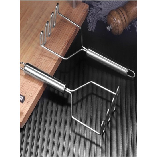 Metal Patates Ezici Patates Ezici Püre Yapıcı Zikzak Metal Patates Ezici Patates Ezici Püre Yapıcı Zikzak