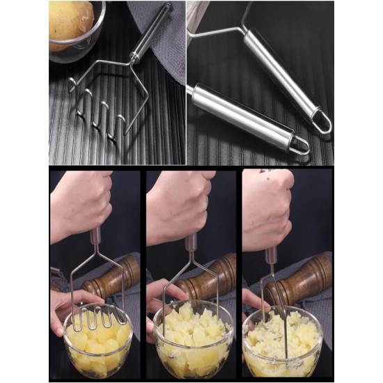 Metal Patates Ezici Patates Ezici Püre Yapıcı Zikzak Metal Patates Ezici Patates Ezici Püre Yapıcı Zikzak