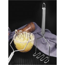 Metal Patates Ezici Patates Ezici Püre Yapıcı Zikzak