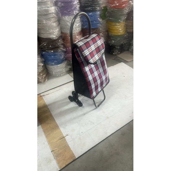 Büyük Torbalı Pazar Arabası Jumbo Ekose 3 Teker