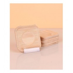 Bambu Çay Tabağı Kare 6 Lı YLMZ-291-B