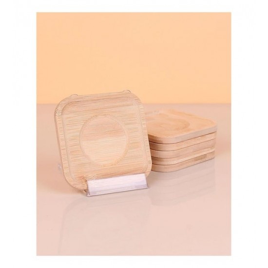 Bambu Çay Tabağı Kare 6 Lı YLMZ-291-B