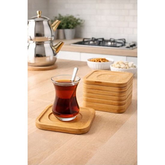Bambu Çay Tabağı 6-lı YLMZ-291-B